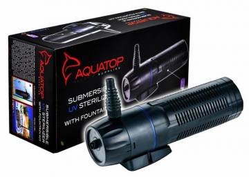 AQUATOP UVFK-13 264 GPH Submersible 13 Watt UV Sterilizer Pond Pump With Fountain Kit