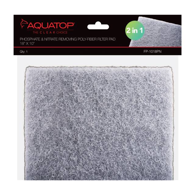 AQUATOP 18"x10" Phosphate & Nitrate Removing Aquarium Filter Pad - Premium Material, FP-1018PN
