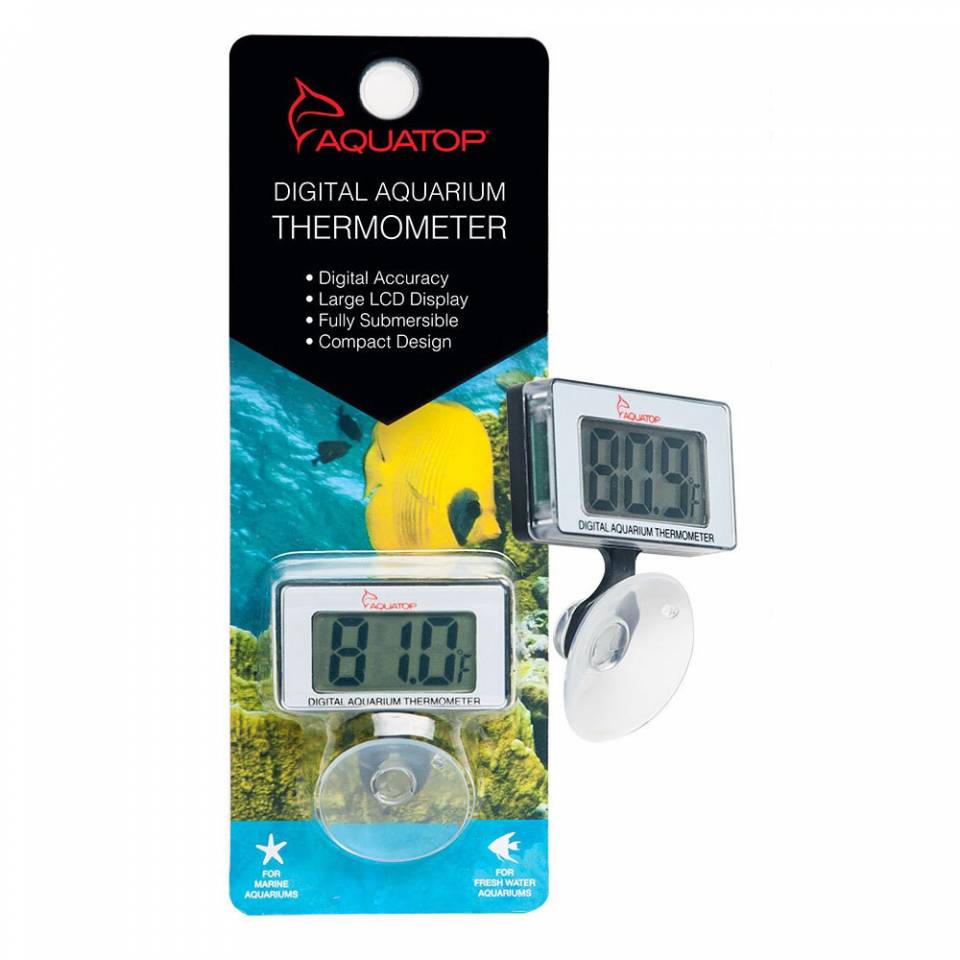 AQUATOP DTG-15 Submersible Thermometer with Digital Display & Suction Cup  Mount : Aquatop