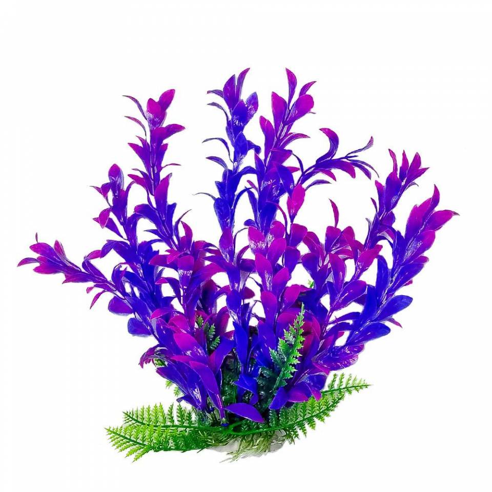 AQUATOP 6" - 20" Pink & Purple Hygro-Like Aquarium Plant with Weighted Base