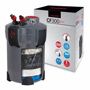 AQUATOP CF-300MKII 3-Stage 264 GPH Canister Filter w/ Vortex Prime