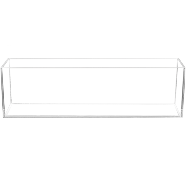AQUATOP 12-Gal High Clarity Tall Glass Aquarium Bookshelf Style - 9.5" x 35.4" x 8.25", HCA-12G