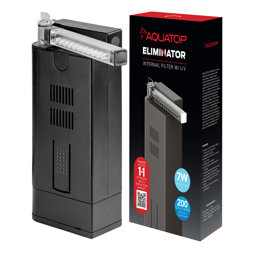 AQUATOP IF7UV 200 GPH Internal Filter with 7 Watt UV Aquatop