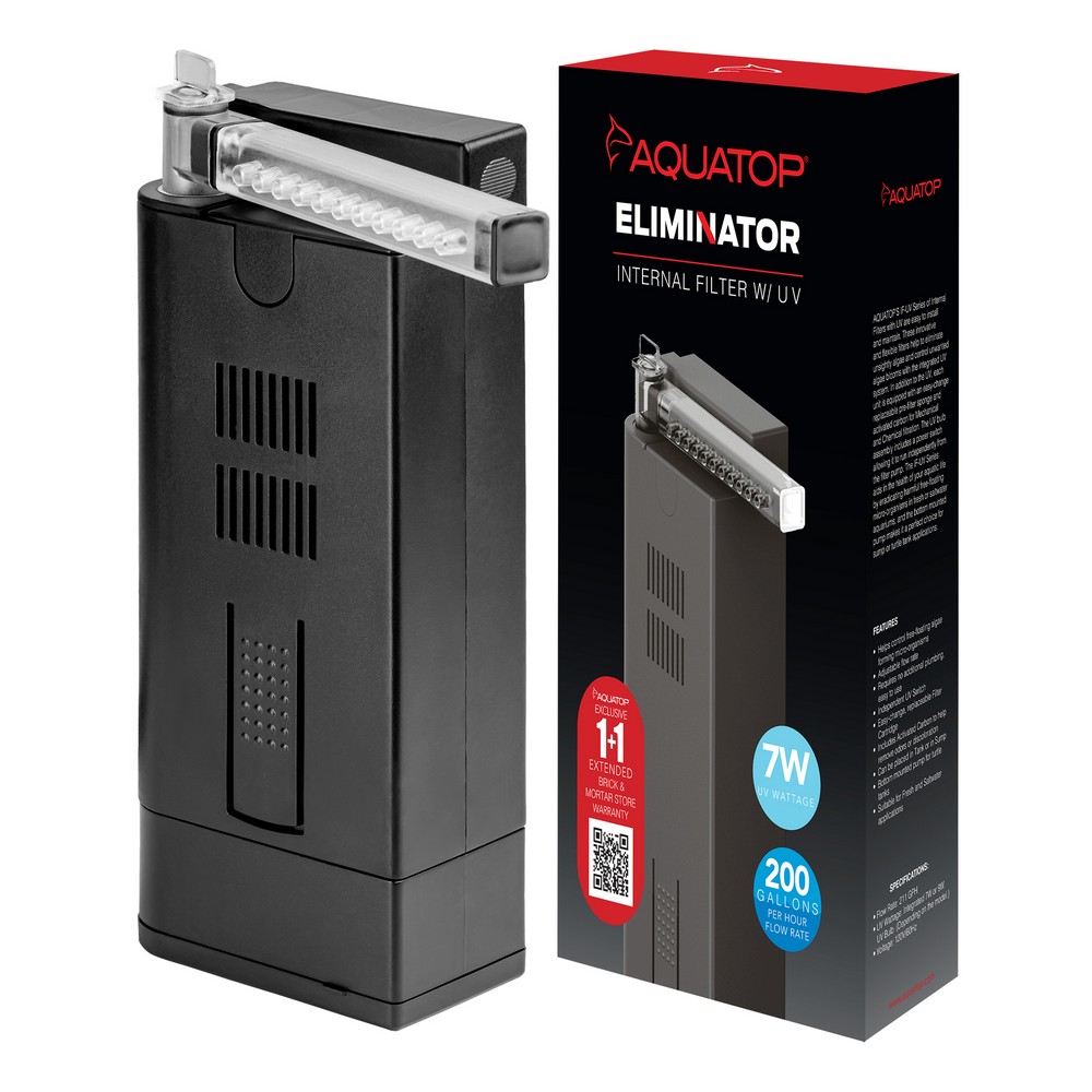 IF7UV 200 GPH Internal Filter w/ 7W UV Sterilizer Aquatop