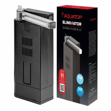 AQUATOP IF7-UV 200 GPH Internal Filter with 7 Watt UV