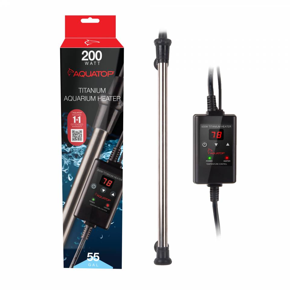 TH-C200 200-Watt Titanium Heater w/ Controller | Aquatop
