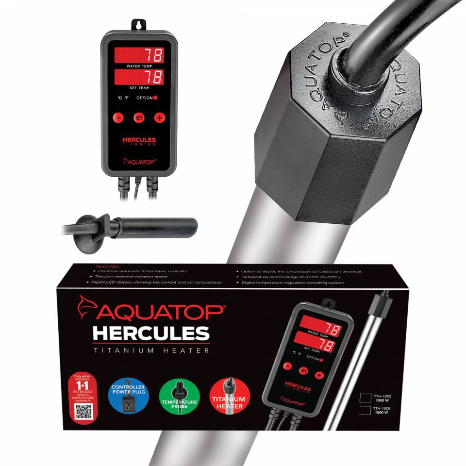 TTH-1000 1000-Watt Titanium Tube Heater w/ Digital Controller