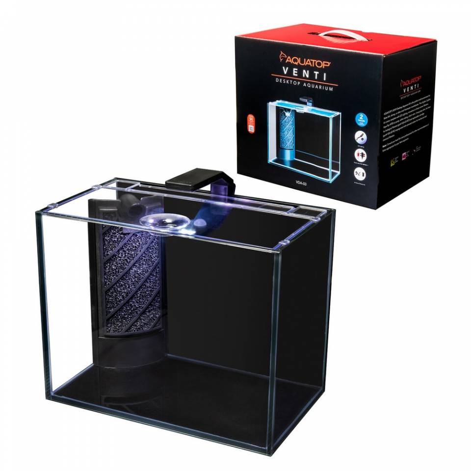 Venti 2-Gallon Professional Showcase Glass Aquarium Kit