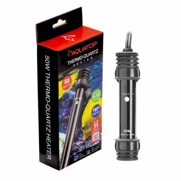AQUATOP TQ-50W 50-Watt THERMO-QUARTZ Fully Submersible Pre-set Heater