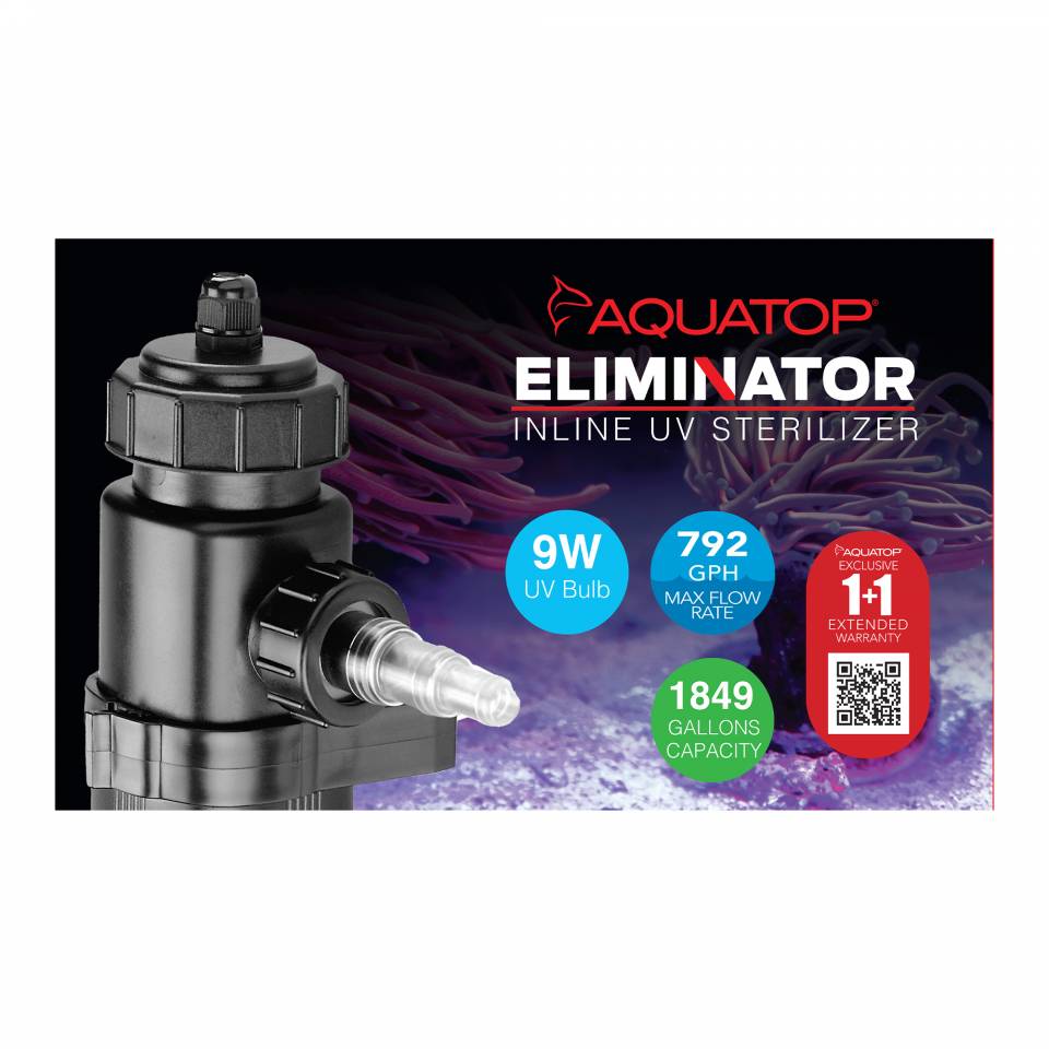 E-9 Eliminator Series In-Line 9W UV Sterilizer
