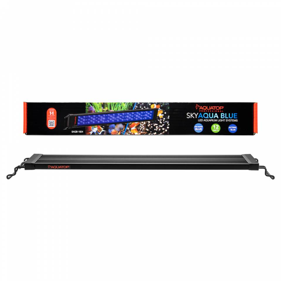 Amazon.com: Aquatop LED Aquarium Blue Light - SkyAqua Blue, Actinic  Spectrum, Fits 12-18-Inch Tanks, Aquarium Lights for Fish Tank, UL & CSA,  LED Blue Light for Natural Moonlight Illumination : Pet Supplies