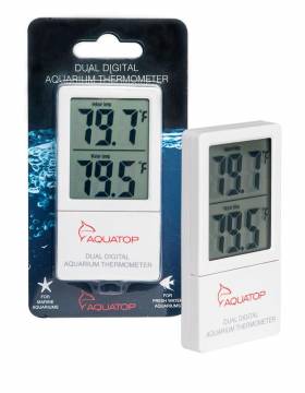 AQUATOP DTG-25 External Digital Thermometer with Dual Temperature Display