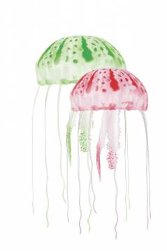 AQUATOP JF-02GR Green and Red Floating Jellyfish Decor 2pk