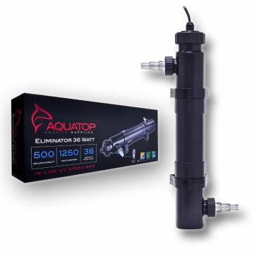 AQUATOP E-36 Eliminator Series In-Line UV 36W Sterilizer Handles Up to 1250 GPH