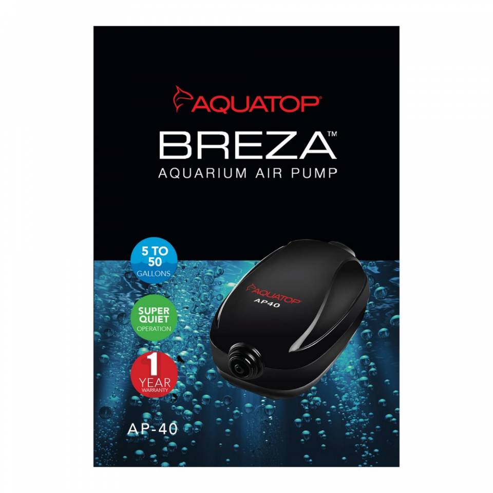 AP-40 BREZA Single Outlet Aquarium Air Pump | Aquatop