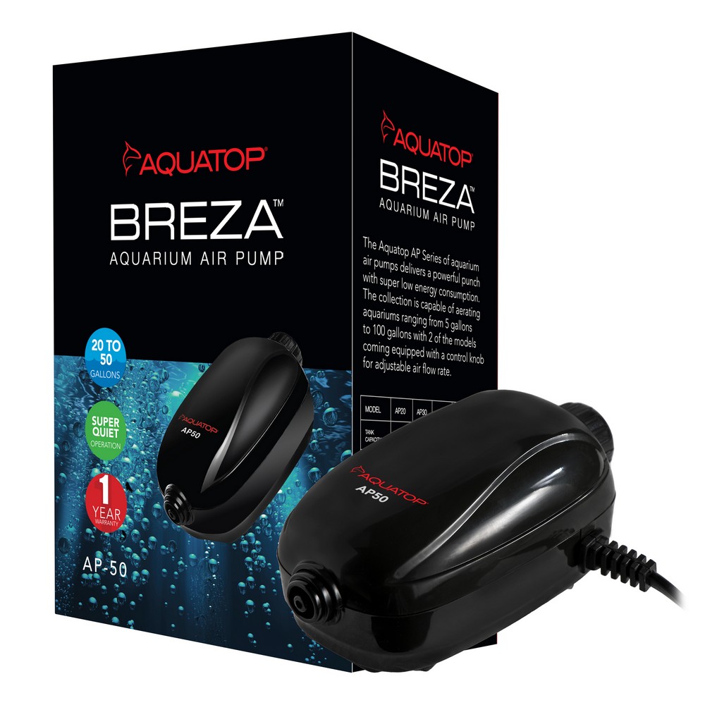 AP-50 BREZA Single Outlet Aquarium Air Pump | Aquatop