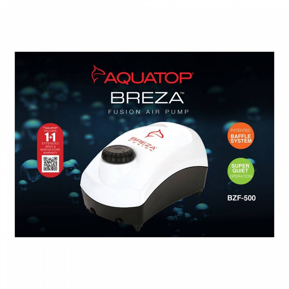 BZF-500 Fusion Dual Outlet Aquarium Air Pump | Aquatop