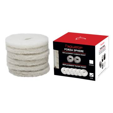 AQUATOP Replacement Filter Inserts (6-Pack) for Forza Sphere 30 Power Filter FSP30-RFP