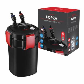 AQUATOP Forza Canister Filter - 7W UV - 185 GPH Flow Rate - for 29-55 Gallon Tanks, FZ3-UV