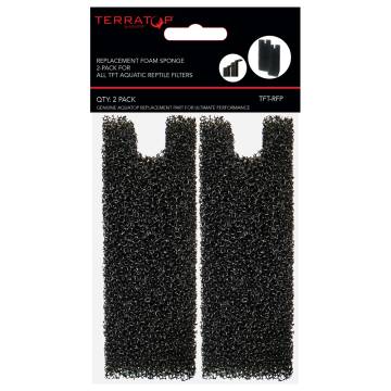 TERRATOP Replacement Foam Sponge 2-Pack for All TFT Aquatic Reptile Filters