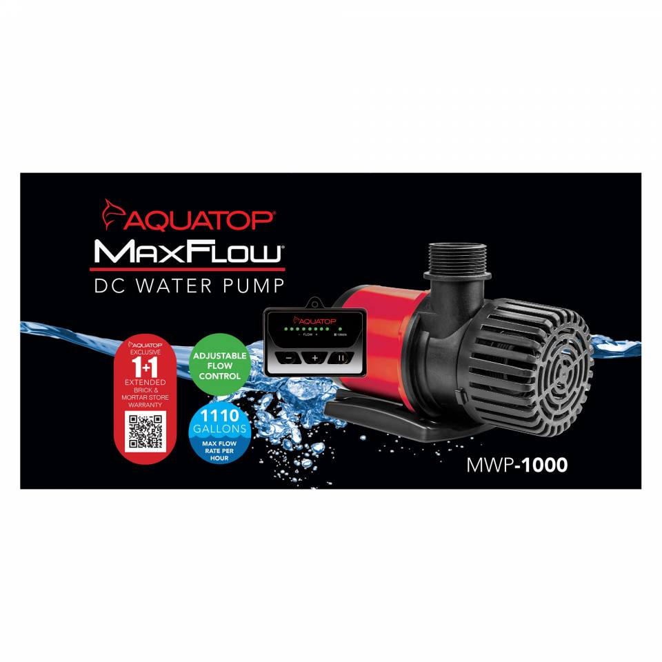 置物 Rippling waters MWP-1000 MaxFlow DC Water Pump w/ Controller | Aquatop