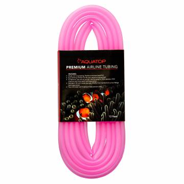 Aquatop Premium Airline Tubing, 13 feet (4-meter), Pink, 1/8" Inside Diameter, AT-4PK