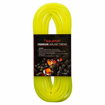 Aquatop Premium Airline Tubing, 13 feet (4-meter), Neon Yellow, 1/8" Inside Diameter, AT-4NY