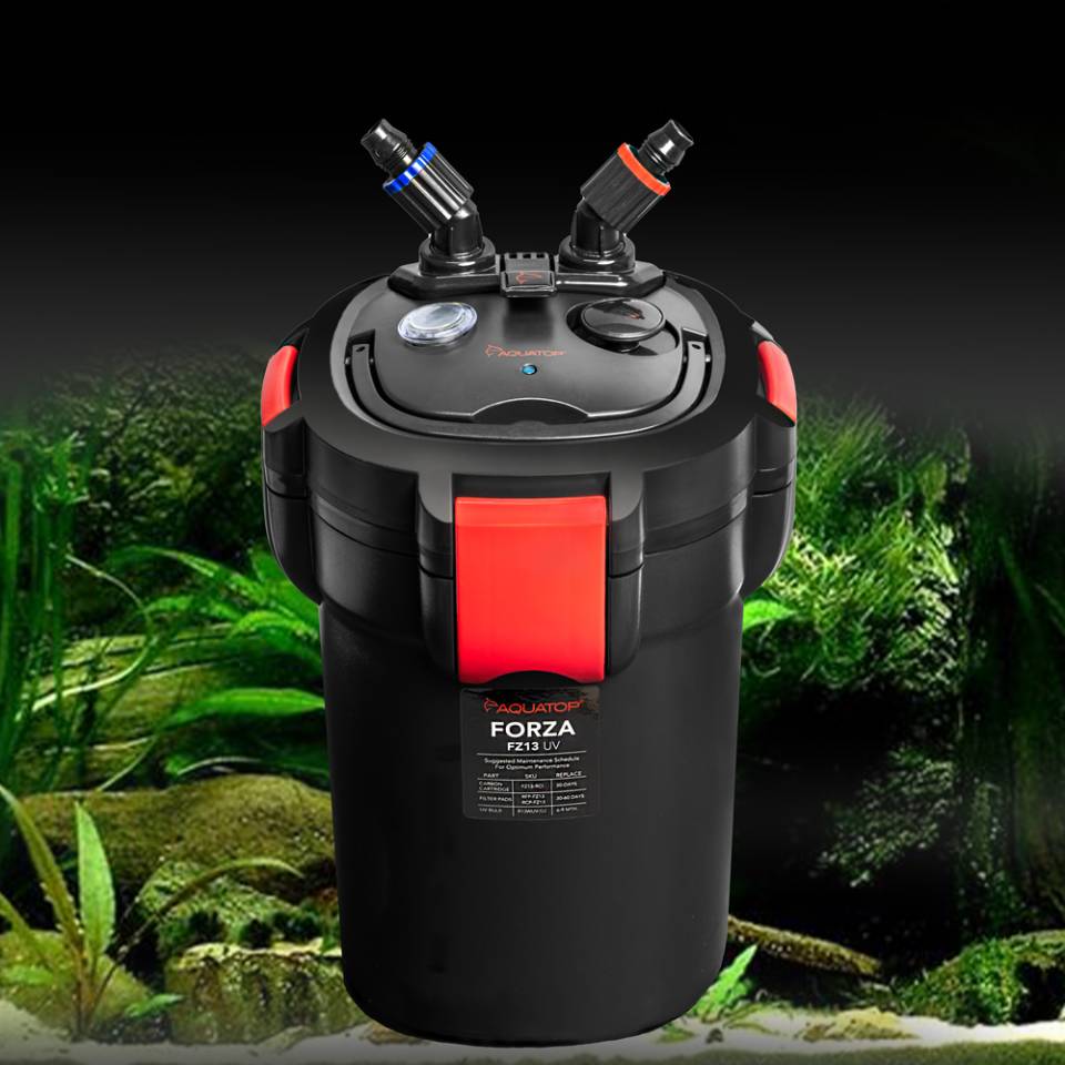 FZ13 FORZA 550 GPH Canister Filter w/ 13W UV Sterilizer | Aquatop