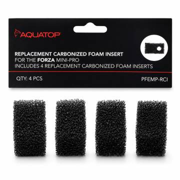 Aquatop Replacement Media 4-Pack for Forza Mini-PRO Power Filter, PFEMP-RCI