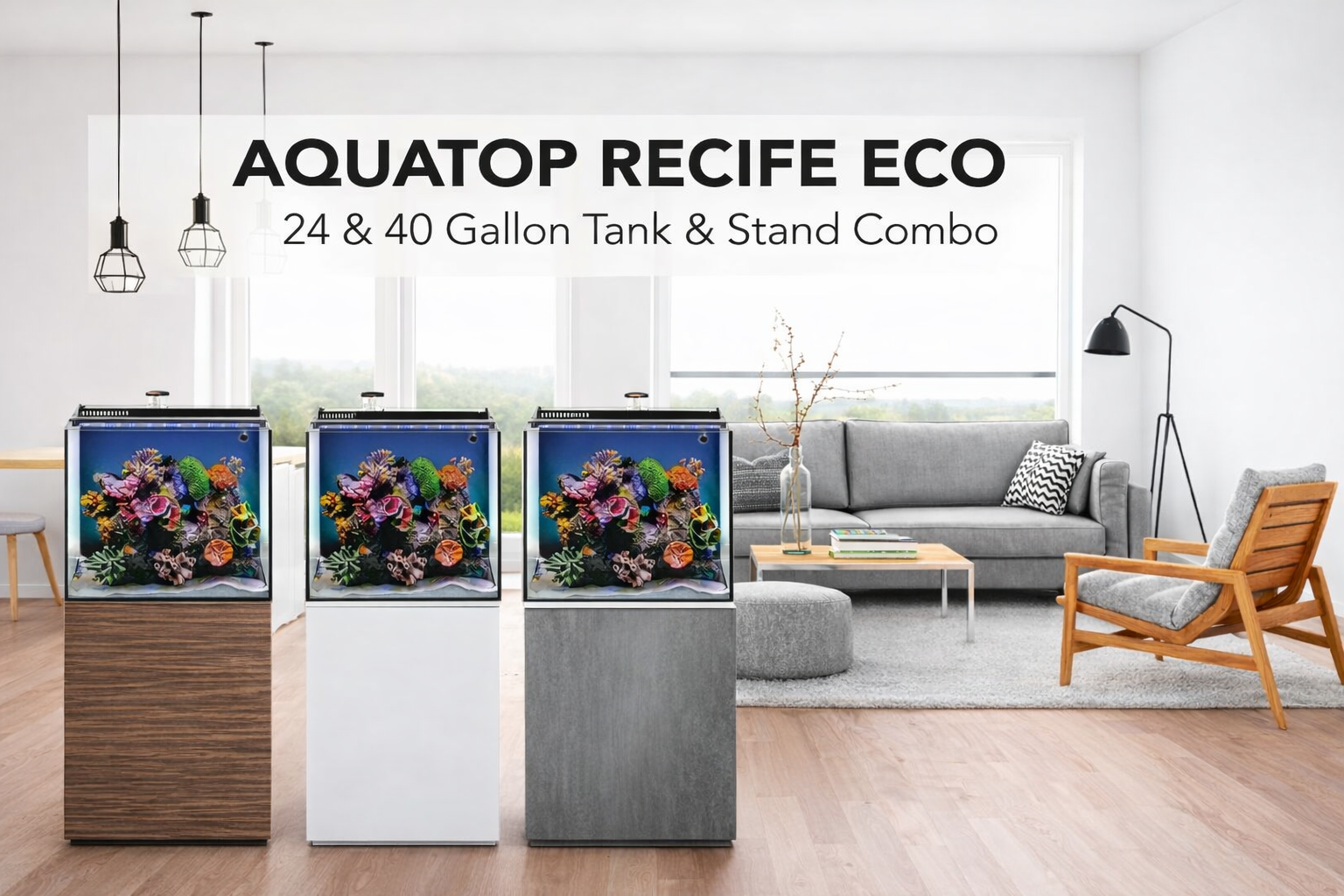 Create the Perfect Home Aquarium with AQUATOP’s Recife ECO Kits!