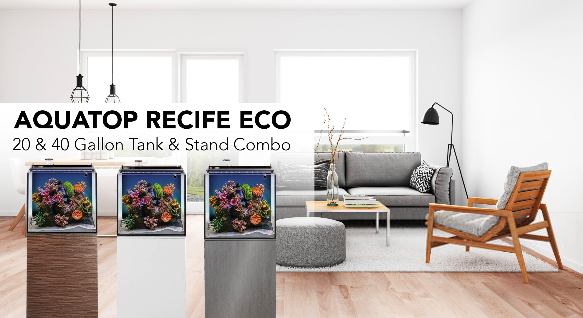 Create the Perfect Home Aquarium with AQUATOP’s Recife ECO Kits!