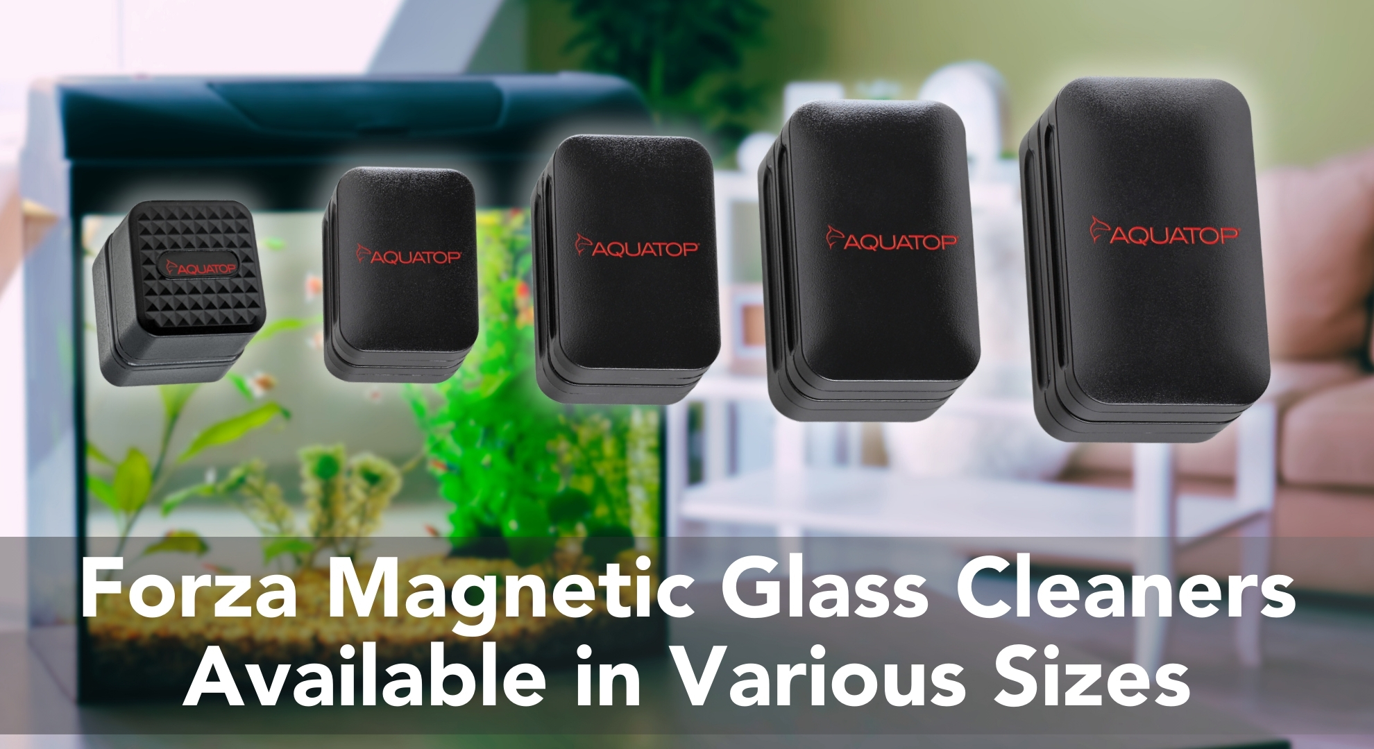 Aquatop Magnetic Glass Cleaners: Versatile Sizes for Every Aquarium